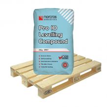 Norcros Pro 10 Self Smoothing Levelling Compound 20kg Grey (48 Bag Pallet)